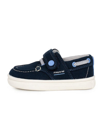 Mayoral Boys Suede Moccasins with Velcro Blue Code: 23-41490-091