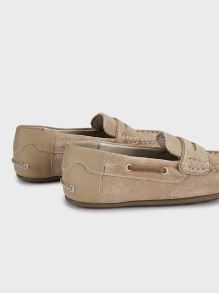 Mayoral Leather Children's Moccasins Beige Code: 23-41484-077