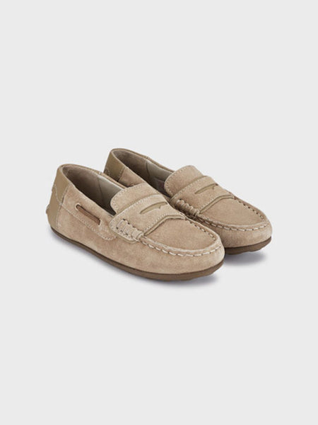 Mayoral Leather Children's Moccasins Beige Code: 23-41484-077