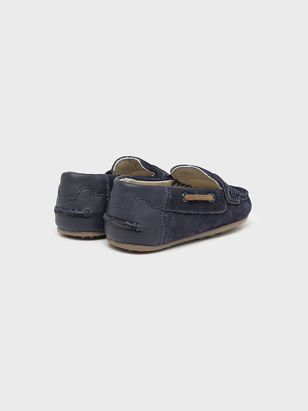 Mayoral Leather Kids Moccasins Navy Blue Code: 23-41484-080