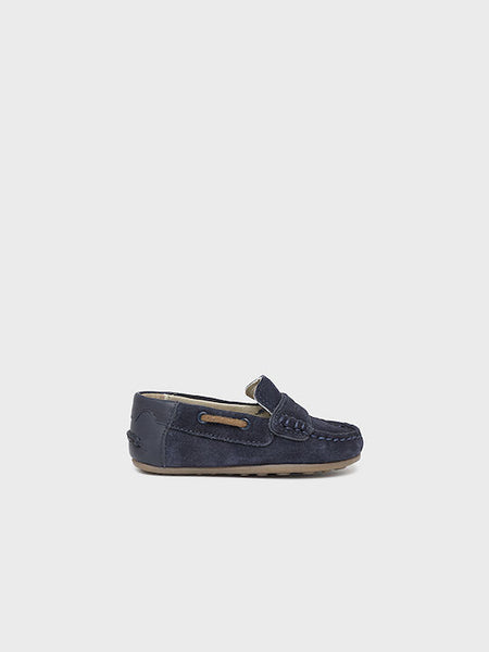 Mayoral Leather Kids Moccasins Navy Blue Code: 23-41484-080