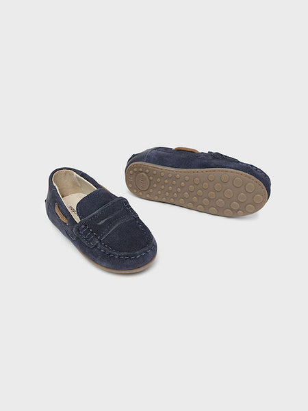 Mayoral Leather Kids Moccasins Navy Blue Code: 23-41484-080