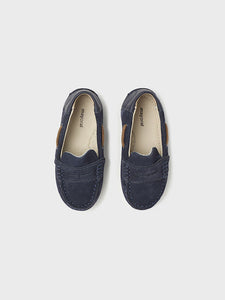 Mayoral Leather Kids Moccasins Navy Blue Code: 23-41484-080