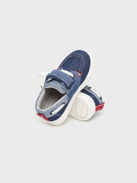 Mayoral Boys Moccasins with Velcro Blue Code: 23-41490-092