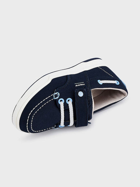 Mayoral Fabric Children's Moccasins with Scratches Navy Blue Code: 23-45473-069