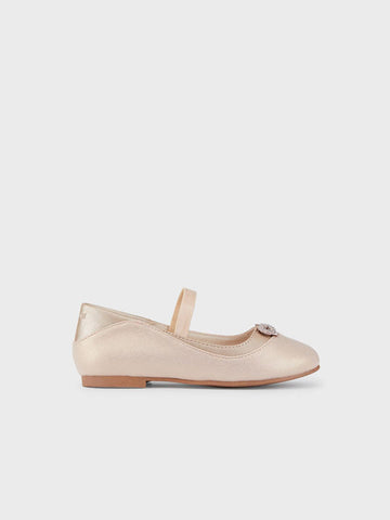 Mayoral Kids Leather Ballerinas with Elastic Strap Pink Code: 23-43431-072