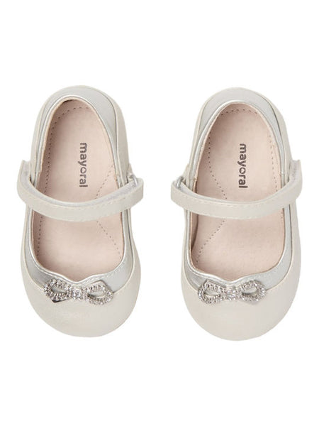 Mayoral Kids Ballerinas with Hoop & Loop Closure Silver Code: 23-41440-073