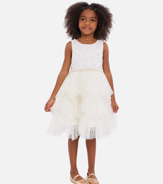 Celia Embroidered Party Dress 13335