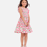 Georgia Smocked Peach Dress S3-13679