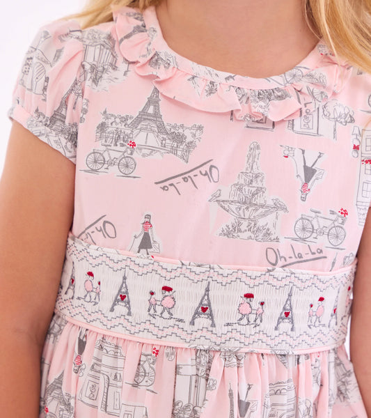 Cherie Paris Smocked Dress B2-13822