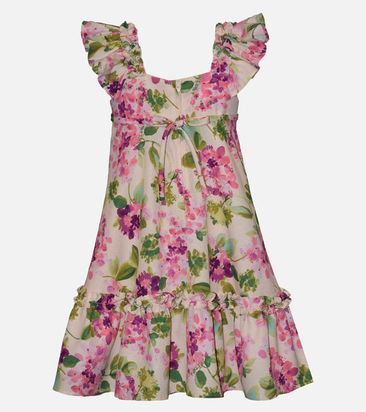 Lori Floral Sundress with Purse R3-15100