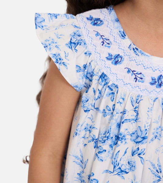 Gemma Toile Smocked Dress R5-15078