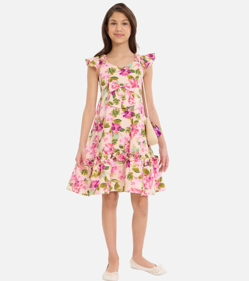 Lori Floral Sundress with Purse R3-15100