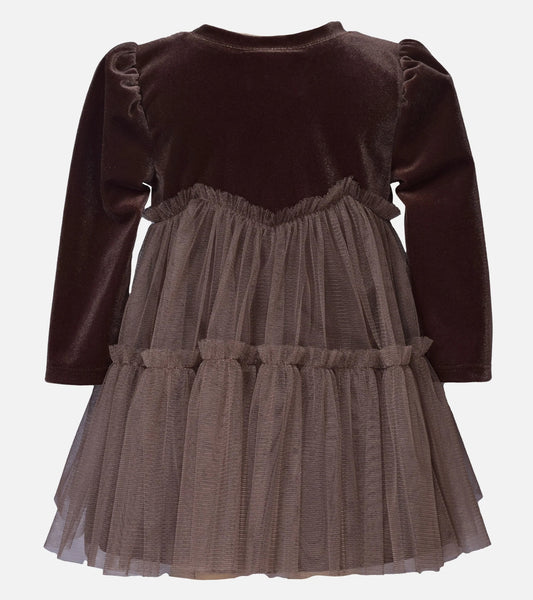Hayden Velvet Float Dress BROWN 25-14783