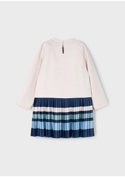 Girls combined striped dress Ref. 25-4911-15