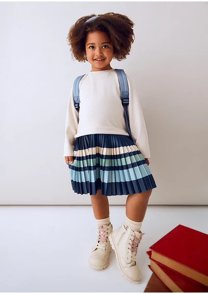 Girls combined striped dress Ref. 25-4911-15