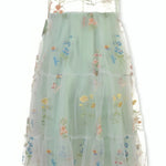 Girls' Floral Illusion Dress S2/S3/S4-13722