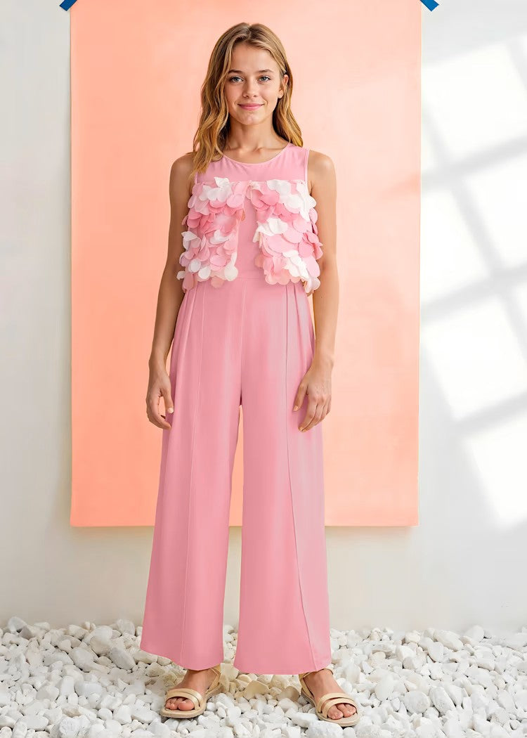 Girl 3D Floral Chiffon Jumpsuit Ref. 26-5202-10