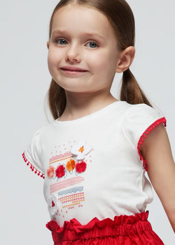 Girl applique T-shirt Better Cotton Ref. 24-03096-078
