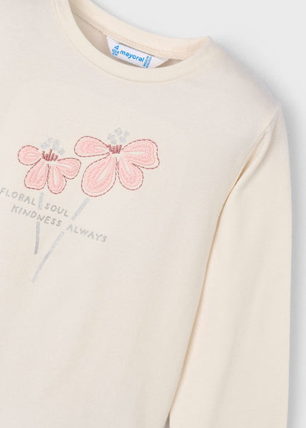 Girl Basic Flower T-Shirt Ref. 15-0178-10