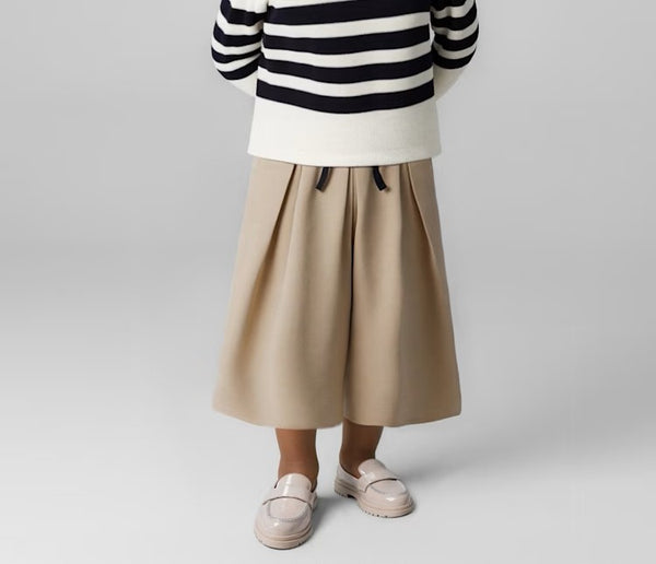 SET Girl Striped Knit Sweater/Girl Bow Midi Pants Ref. 15-4014-18/4908-96