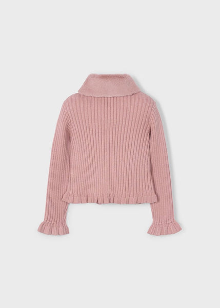 Girl Cardigan with Faux Fur Collar Ref. 15-04311-16