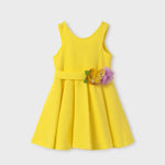 Girl Crepe Floral Applique Dress Ref. 24-05062-047