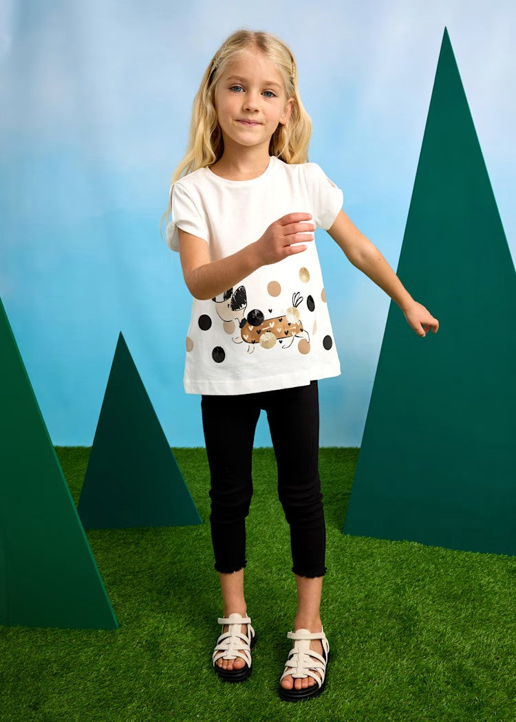 Girl Dog Print T-Shirt and Leggings Set Ref. 25-3706-064