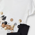 Girl Dog Print T-Shirt and Leggings Set Ref. 25-3706-064