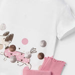 Girl Dog Print T-Shirt and Leggings Set Ref. 25-3706-066