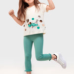 Girl Dog Print T-Shirt and Leggings Set Ref. 25-3706-065