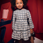 Girls check bow dress Ref. 25-4915-19