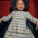 Girls check bow dress Ref. 25-4915-19