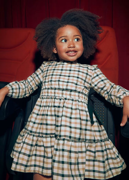 Girls check bow dress Ref. 25-4915-19