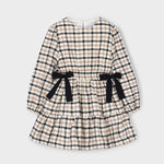 Girls check bow dress Ref. 25-4915-19