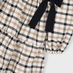 Girls check bow dress Ref. 25-4915-19