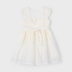 Girl Dress with Lace Detail and Sash Ref. 25-3911-051