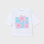 Girl Drop Shoulder T-shirt -/ French Terry Shorts Ref. 26-0607-10/3016-25