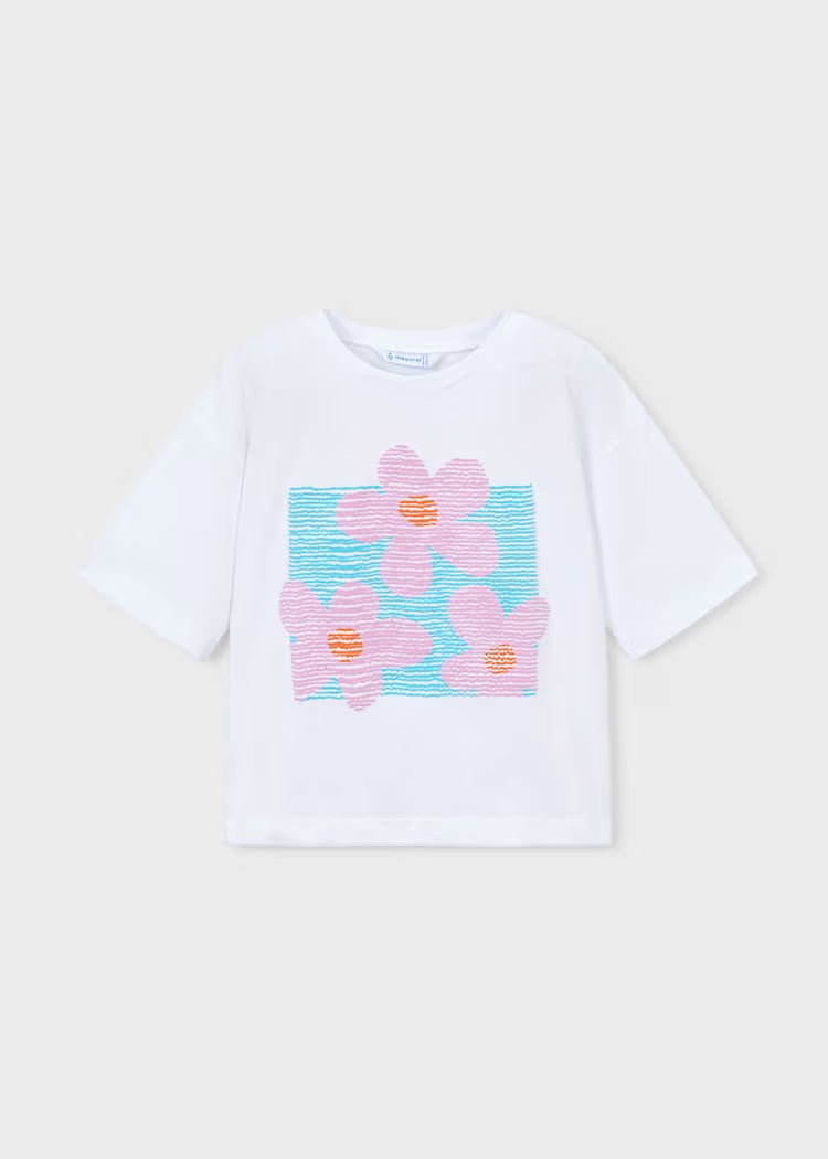 Girl Drop Shoulder T-shirt -/ French Terry Shorts Ref. 26-0607-10/3016-25