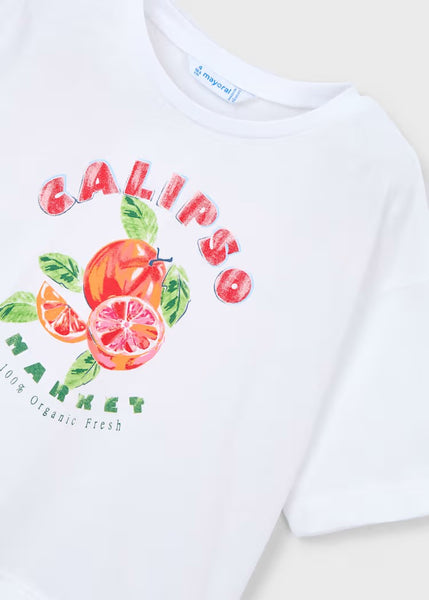 Girl Drop Shoulder T-shirt / French Terry Shorts Ref. 26-0607-11/3016-21