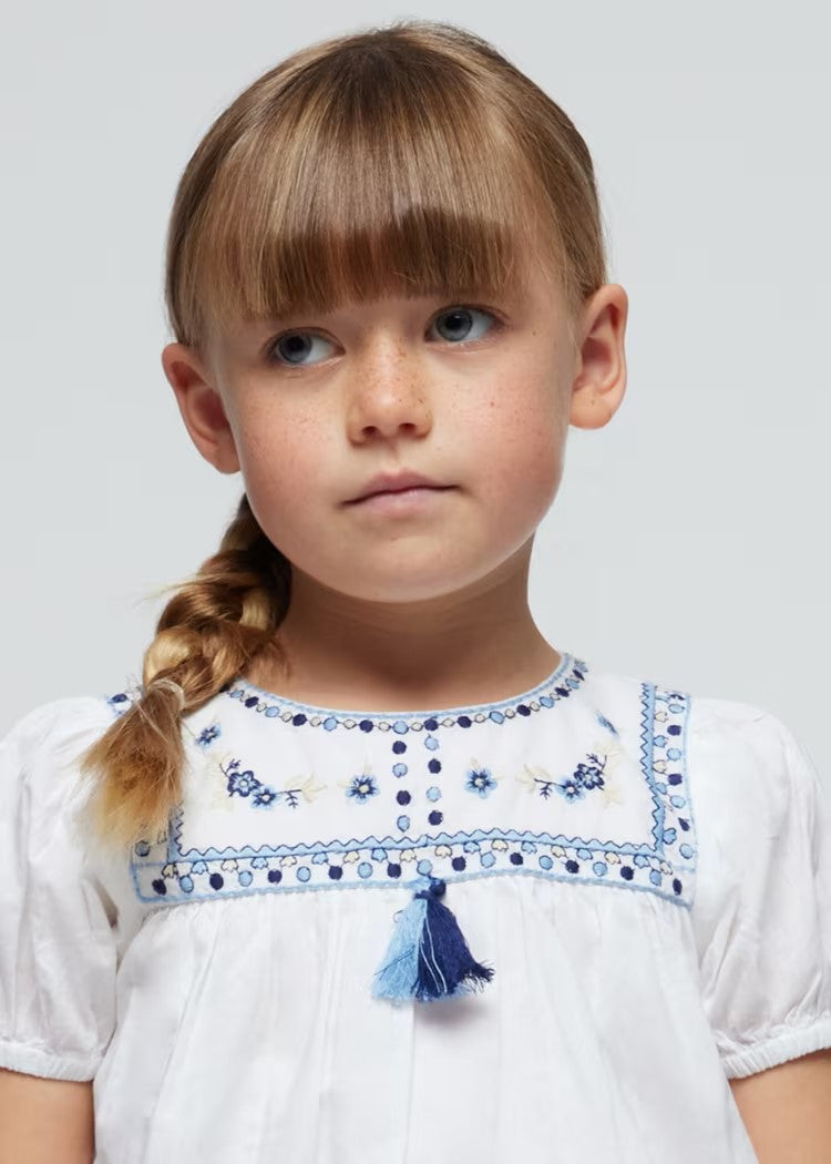 Girl Embroidered Blouse Better Cotton Ref. 24-03180-027