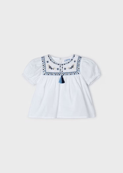 Girl Embroidered Blouse Better Cotton Ref. 24-03180-027
