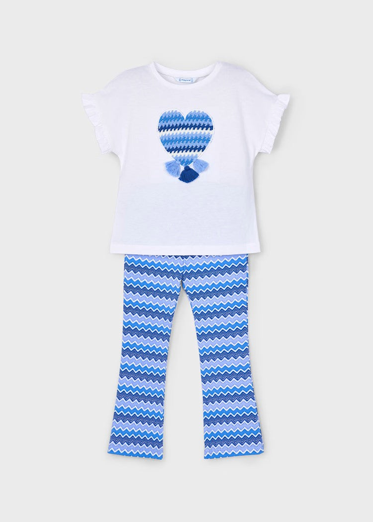 Girl Flared Leggings and T-Shirt Set Ref. 25-3709-057