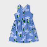 Flower print dress with buttons for girls Ref.  25-3960-023