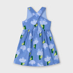 Flower print dress with buttons for girls Ref.  25-3960-023