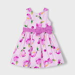 Girl Floral Waist Bow Print Dress Ref. 25-3917-030