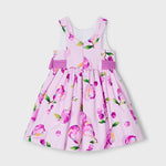 Girl Floral Waist Bow Print Dress Ref. 25-3917-030