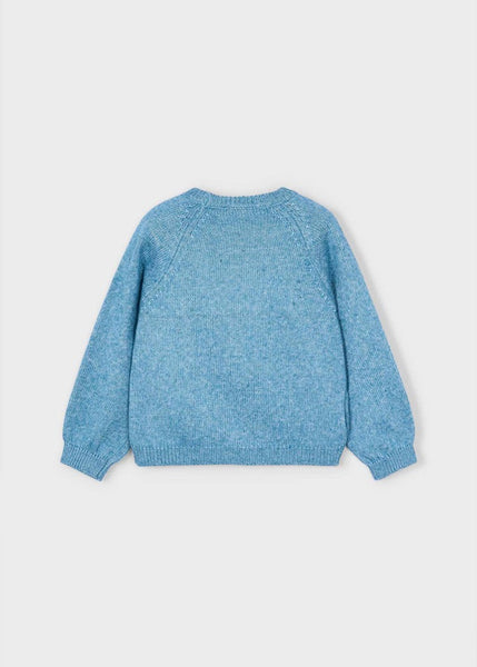 Girl Flowers Applique Knit Sweater/Girl Knit Pants With Pleats Ref. 15-4308-90/4573-69