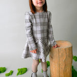 Girls check dress25-4921-88