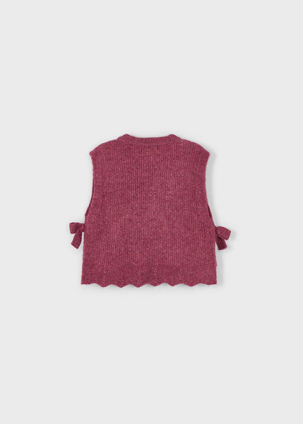 Girl Knit Vest with Side Bows Ref. 15-4314-23